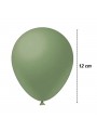 Balão de Látex Verde Eucalipto 5 Polegadas 13cm São Roque 50 Unidades