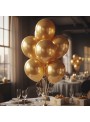 Balão de Látex Ouro Metallic 11 Polegadas 28cm São Roque 25 Unidades