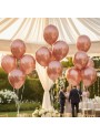 Balões de Látex Rose Gold Metálico 11 Polegadas 28cm São Roque 25 Unidades