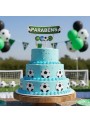Topo de Bolo Cake Topper Aniversário Futebol 6  Peças