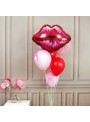 Balão Metalizado Beijo Boca 30 Polegadas 76cm Ponto das Festas