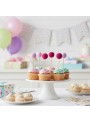 Toppers para Doces Pompom Algodão Doce 6 Unidades Decoração