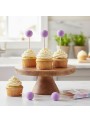 Topper para Doces e Bolo Pompom Lilás 6 Unidades
