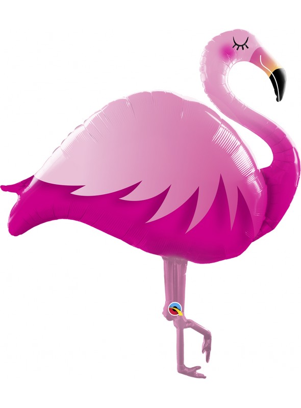 Balão Metalizado Flamingo Rosa – 1 unidade