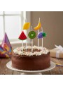 Vela Para Bolo De Aniversário Frutas Tropicais Com 5 Und