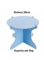 Boleira Desmontável Reutilizável Redonda Azul Claro 28cm Grande