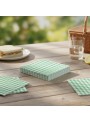 Guardanapo de Papel Folha Dupla Xadrez Verde Festa Junina 33x33 Silver Festas 20 Unidades