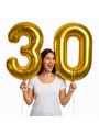 Balões Metalizados Dourado Números Tamanho M