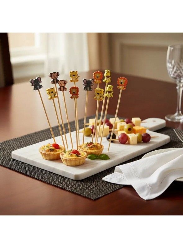 Palitos Para Petisco Festa Safari 12cm Com 12unid