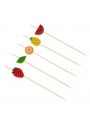 Palito Para Petisco Frutas 12cm 20 uni Decoração Festa