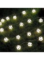 Cordão Luminoso Bolas De Futebol Branco Quente 2m A Pilha