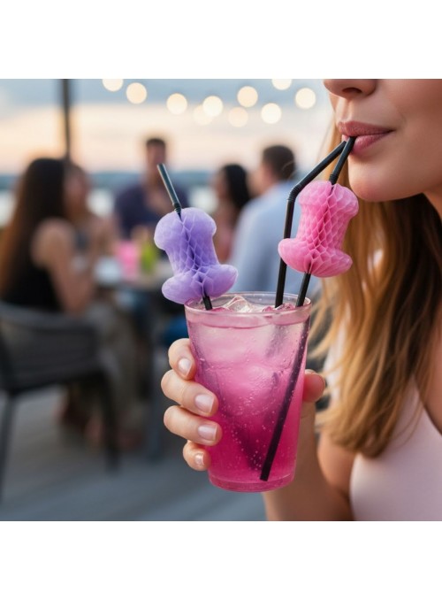 Canudo De Pinto Erótico Despedida De Solteira 10 Unidades