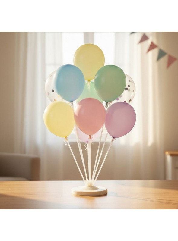 Suporte De Mesa Para 7 Balões De Látex 100cm