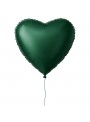 Balão Metalizado Coração Verde Musgo 20 Polegadas 50cm Flexmetal