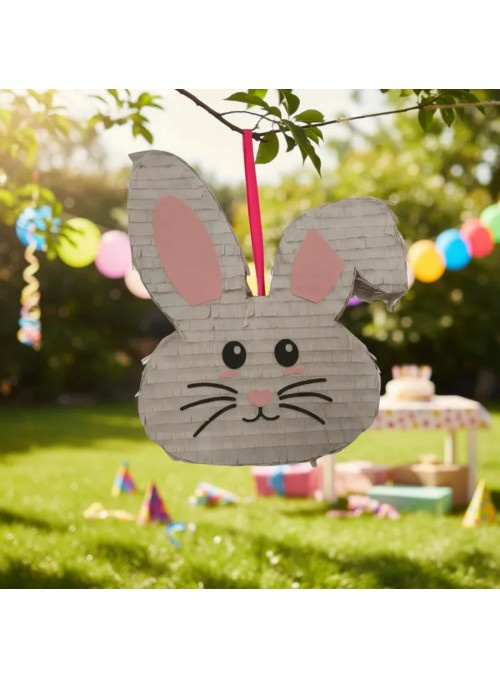 Pinhata Coelinho Com Bastão Máscara E Confetes Piñata