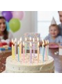 Vela De Aniversário Espiral Candy Colors 12 Unidades
