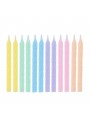Vela De Aniversário Espiral Candy Colors 12 Unidades