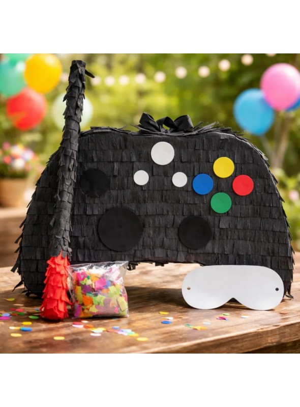 Pinhata Controle Vídeo Game Com Bastão E Máscara Bam Festas