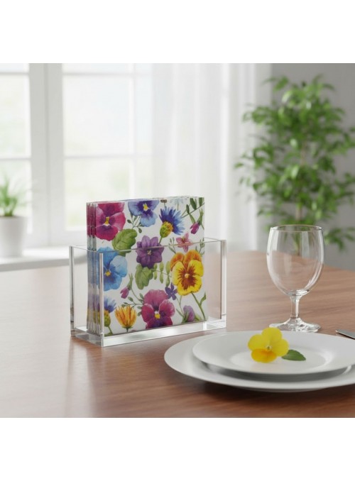 Guardanapo De Papel Floral Cores Vivas 33 Cm Com 20 Unidades