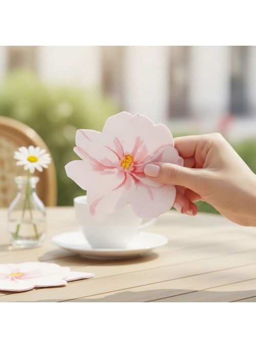 Guardanapo De Papel Formato Rosa Romântica 33cm 20 Und