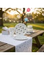 Prato E Copo De Papel Estrelas Prata Metalizada 8 Und Cada