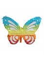 Pinhata Borboleta Colorida Com Bastão Máscara E Confetes
