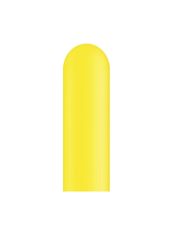 Balões de Látex Canudo 260 Amarelo – 25 unidades