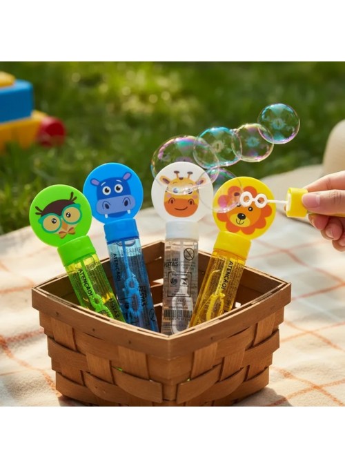 Bolha De Sabão Safari Sortidos 14cm Lembrancinha 1 Unid