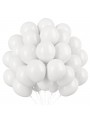 Balão de Látex Branco Polar 5 Polegadas 13cm São Roque 50 Unidades