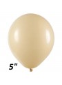 Balão de Látex Bege 5 Polegadas 13cm São Roque 50 Unidades