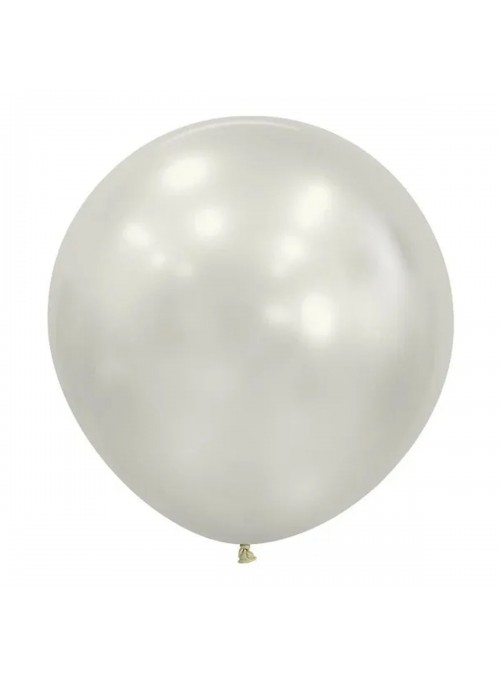 Balão De Látex Branco Perolado 5 Pol 13cm 50 Uni São Roque