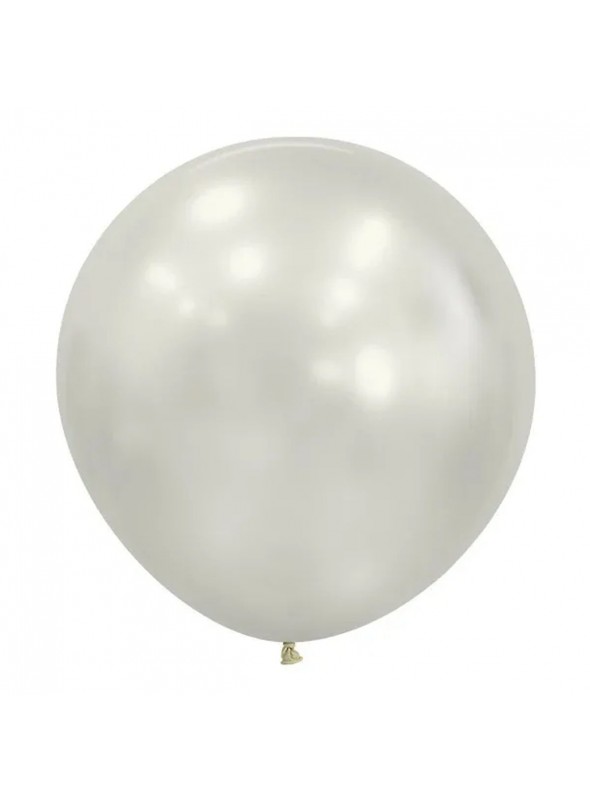 Balão De Látex Branco Perolado 5 Pol 13cm 50 Uni São Roque