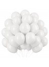 Balão de Látex Branco Polar 11 Polegadas 28cm São Roque 25 Unidades