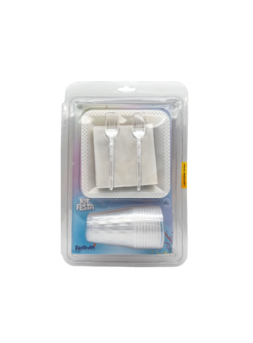 Kit Festa 10 Pessoas Marsala Prato Copo Garfo Guardanapo