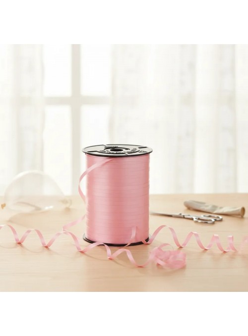 Fitilho de Plástico para Balões Rosa Claro 5mmx228,6m Ponto das Festas