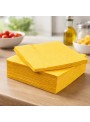 Guardanapos de Papel Folha Dupla Amarelo 32x32 Silver Festas – 20 unidades