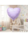 Balão Metalizado Coração Lilás Baby 20 Polegadas 1 Unid