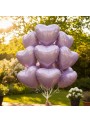 Balão Metalizado Coração Lilás Baby 20 Polegadas 1 Unid