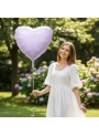 Balão Metalizado Coração Lilás Baby 20 Polegadas 1 Unid