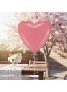 Balão Metalizado Coração Pastel Red Vermelho Cereja 20 Polegadas 50cm Flexmetal