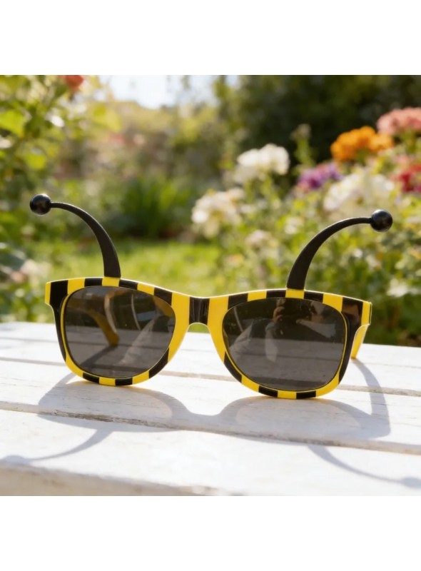 Óculos Divertido Abelha Com Lente Festa Carnaval