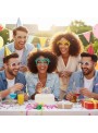 Óculos Divertido Happy Birthday Cor Sortida Kit Festa Adereços Bam Festas