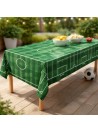 Toalha Plástica De Mesa Campo De Futebol 137 X 183cm Festa