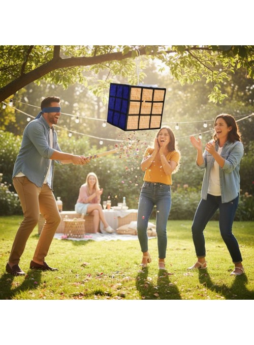 Pinhata Cubo Mágico Com Bastão E Máscara Bam Festas