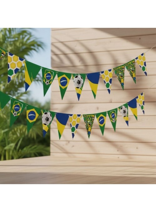 Faixa Decorativa Vai Brasil Copa do Mundo 2,40m Festcolor
