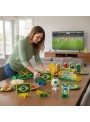 Decoração de Mesa Festa Copa do Mundo 2022 Brasil Festcolor 8 Unidades