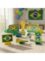 Decoração de Mesa Festa Copa do Mundo 2022 Brasil Festcolor 8 Unidades