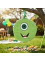 Pinhata Monstrinho Verde Com Bastão E Máscara Bam Festas