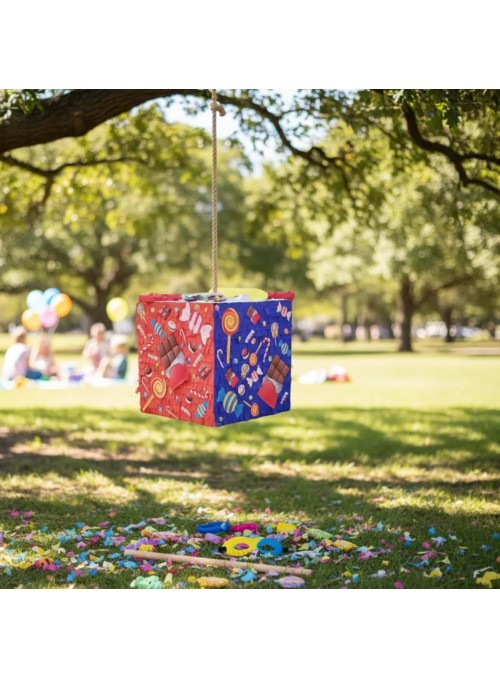Pinhata Guloseimas Com Bastão E Máscara E Confete Bam Festas