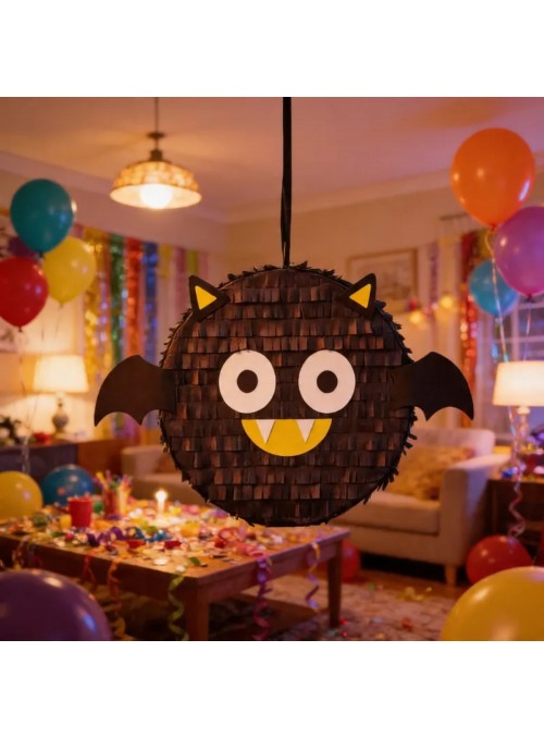 Pinhata Morceguinho Com Bastão Máscara E Confetes Bam Festas